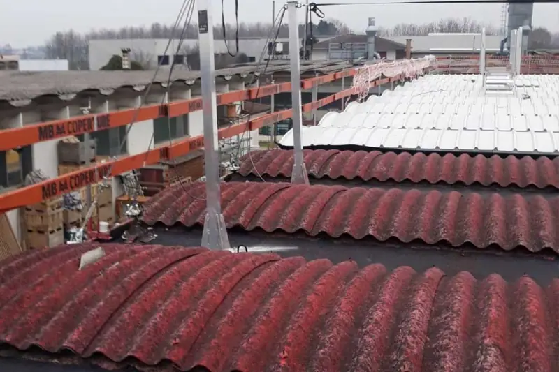 Bonifica e smaltimento amianto, realizzazione MB Coperture Group