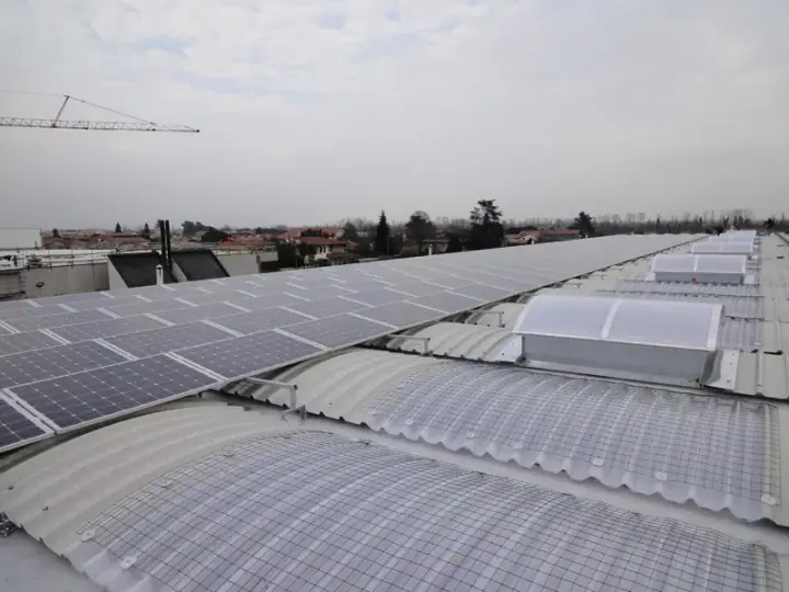 Copertura capannone industriale, realizzazione MB Coperture Group