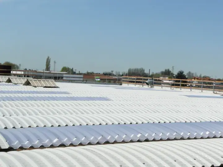 Copertura capannone industriale, realizzazione MB Coperture Group